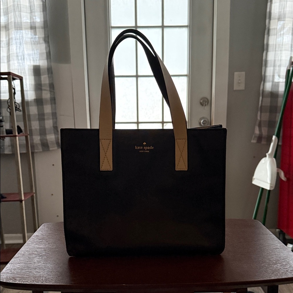 Kate Spade Black and Tan Tote Bag